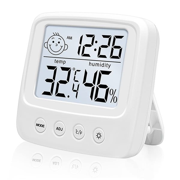 Digital Hygrometer Indoor Thermometer, Room Thermometer Humidity Gauge with Air Comfortable Icon, High Accuracy Temperature Humidity Monitor with Backlight for Home, Office, Baby Room, Greenhouse - Image 4