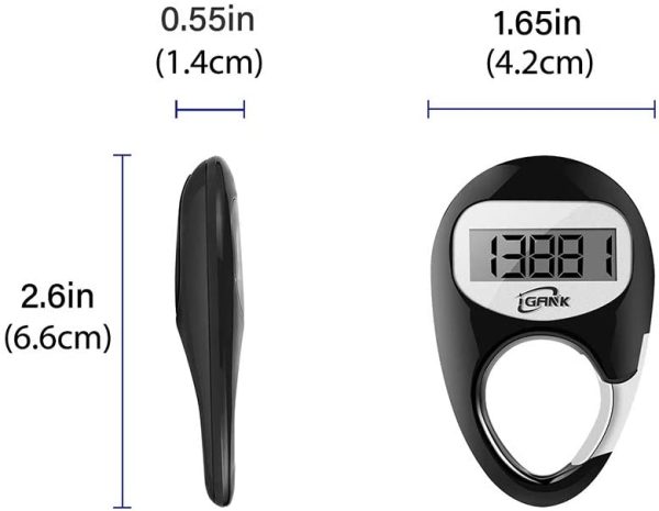 iGANK Simple Walking Pedometer Step Counter for men women kids - Image 5