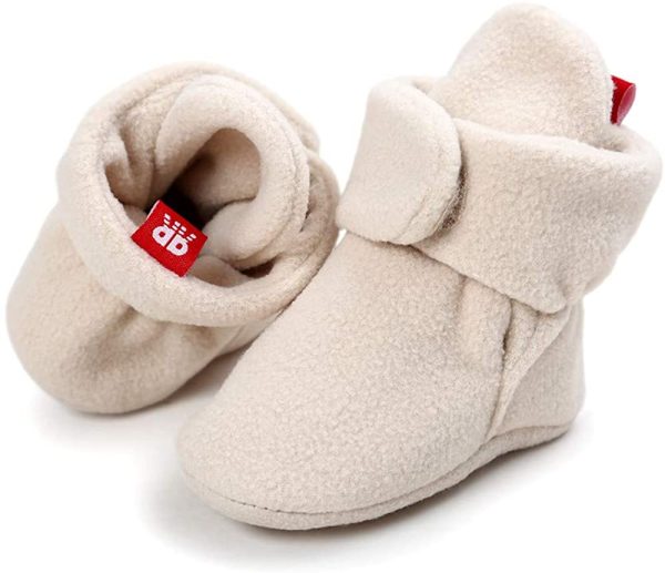 LACOFIA Baby Boys Girls Anti-Slip Soft Sole Slipper Booties Infant Winter Crib Shoes - Image 4