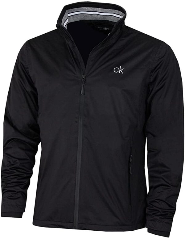 Calvin Klein Mens 2022 Collar Detail Waterproof Stretch Golf Jacket