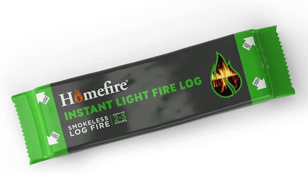 Homefire Instant Light Smokeless Firelogs, Pack of 10