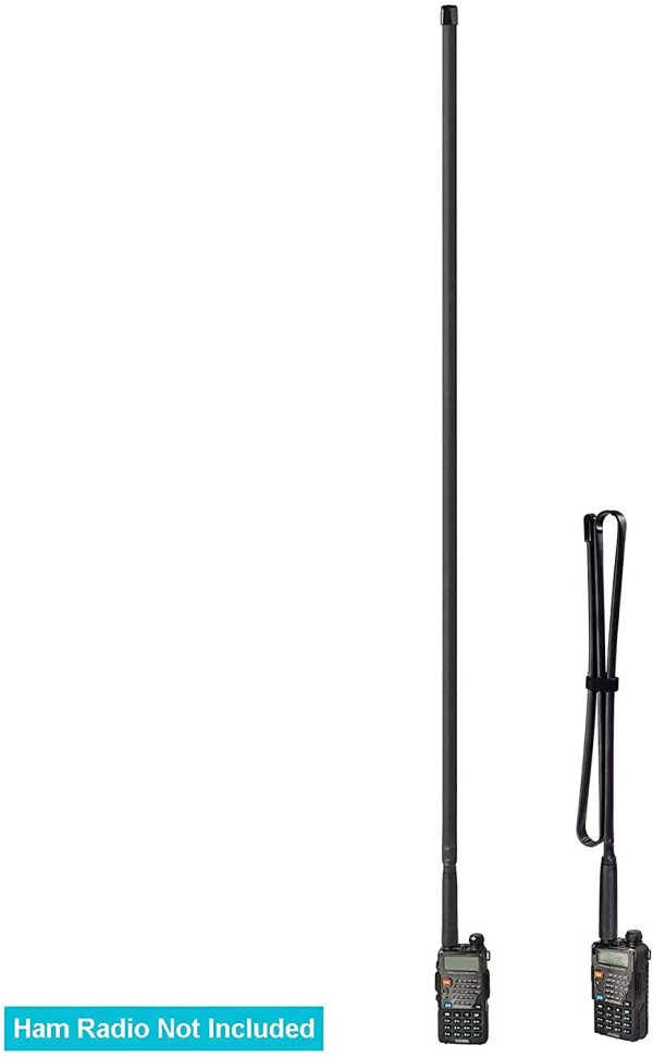 Bingfu Dual Band VHF UHF 136-520MHz 108CM Foldable CS Tactical SMA Female Aerial Antenna for Kenwood Wouxun Baofeng BF-F8HP UV-5R UV-82 BF-888S GT-3 Handheld Ham Two Way Radio Walkie Talkie - Image 5