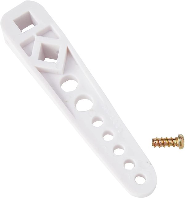 BH04065 Multi Adjustable Plastic WC Toilet Cistern Replacement Flush Lever Arm - White - Image 3