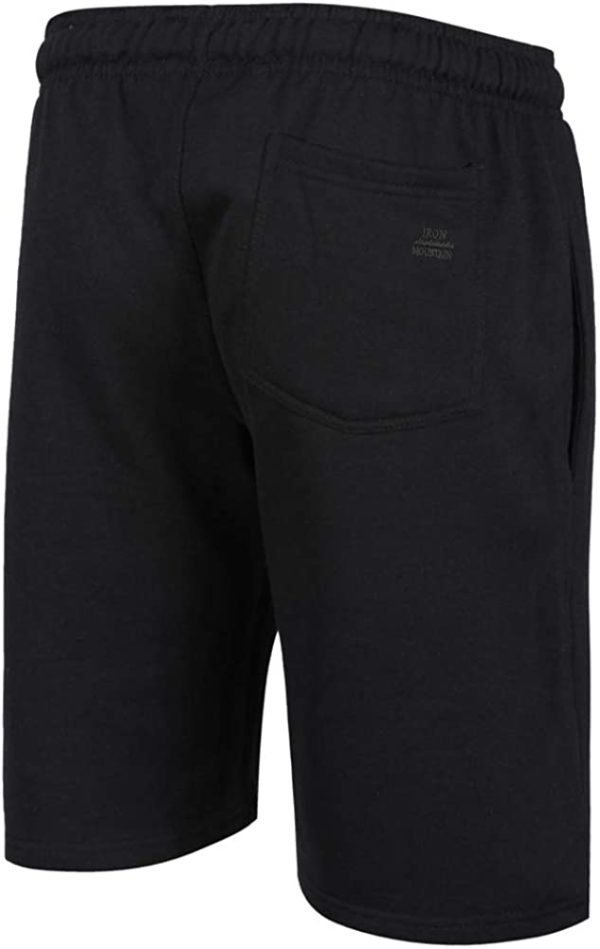 Iron Mountain Mens Reclaimed Yarn Eco Friendly Anti Pil Flexible Comfortable Fleece Jog Short - Image 3