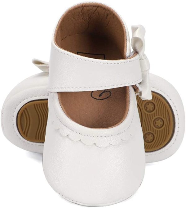 LACOFIA Baby Girls Ballerina Infant Mary Jane Princess Shoes Anti-Slip Prewalker - Image 4