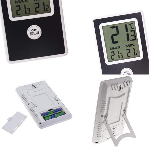 Digital Max Min Greenhouse Thermometer - Monitor Maximum and Minimum Temperatures For Use In The Garden Greenhouse or Home and Can Be Used Indoor or Outdoor Easily Wall Mounted