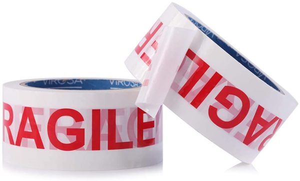 Extra Value Fragile Packing Tape | 6 Rolls Per Pack 48mm x 66m | Ideal as Fragile Tape Roll, Packing Tape, Packaging Tape, Tape Pack, Heavy Duty Tape, Packing Tape for Moving House, Box Tape - Image 2