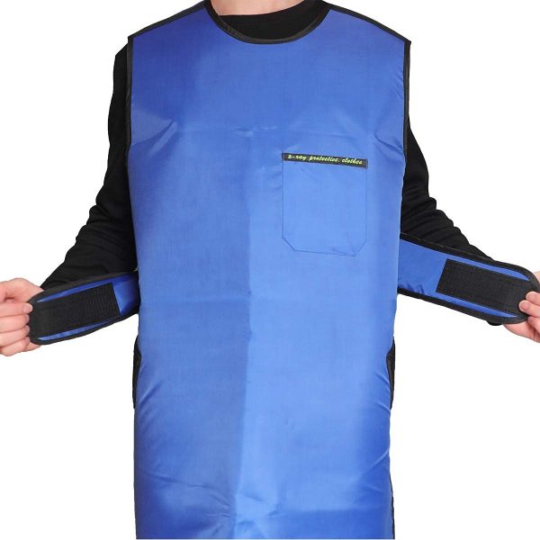 LVCHEN Lead Apron 0.5mm pb Xray with Thyroid Shield Collar Dental Lab Apron Lead Protection Lightweight dentist X-Ray Protection Apron Adult - Image 2