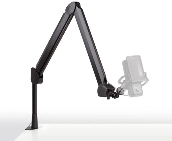 Elgato Wave Mic Arm - Premium Broadcasting Boom Arm with Cable Management Channels, Desk Clamp, 1/4" Thread Adapters, Fully Adjustable, perfect for Podcasts, Streaming, Gaming, Home Office, Recording - Image 4