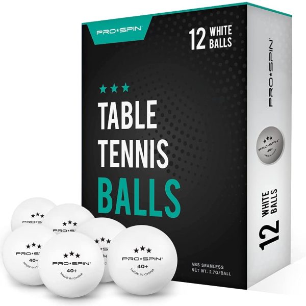 PRO-SPIN Ping Pong Balls - White 3-Star 40+ Table Tennis Balls (Packs of 12, 24) | High-Performance ABS Training Balls | Ultimate Durability for Indoor & Outdoor Table Tennis - Image 6