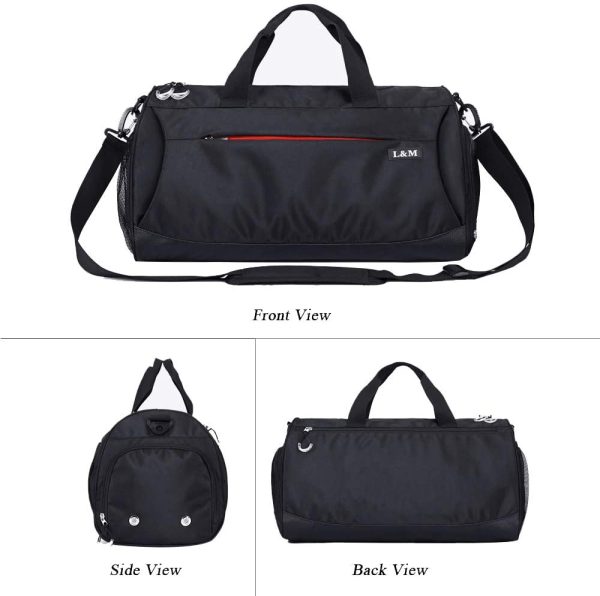 kasibon Sports Gym Bag with Shoes Compartment and Wet Pocket, Travel Duffle Bag for Men and Women - Image 6