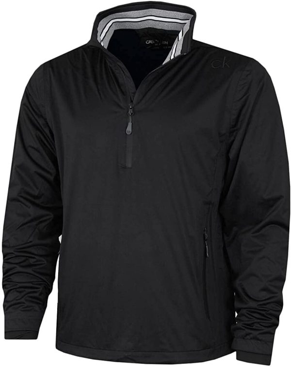 Calvin Klein Mens 2022 Waterproof Half Zip Stretch Golf Jacket - Image 4