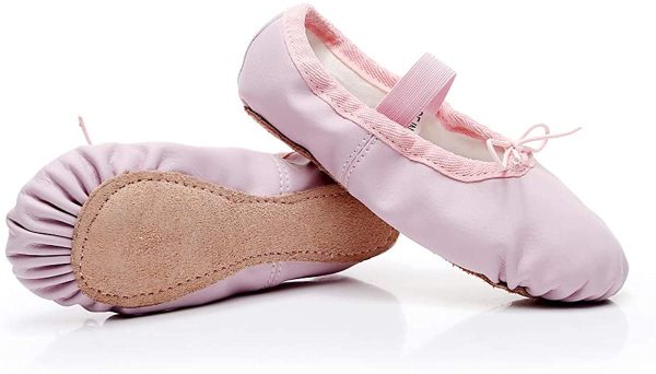 Lily's Locker - Ballet Shoes for Girls Full Sole Leather Dance Shoes for Children and Adults - Image 5