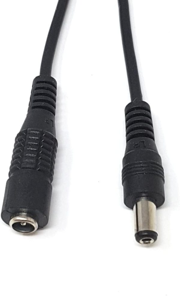 MainCore 50cm 2.1mm x 5.5mm DC Power Extension Cable Lead for Guitar Effect Pedal, Keyboards, Mixer, Electric Piano, Synthesizer, Sequencers, Drum Machines, Effects Processors, Music Instruments - Image 2