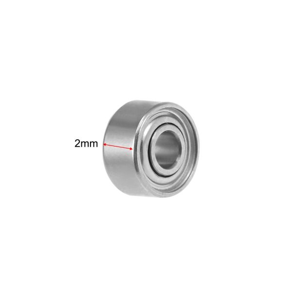 sourcing map 681XZZ Deep Groove Ball Bearing 1.5x4x2mm Double Shielded ABEC-3 Bearings 10-Pack - Image 3