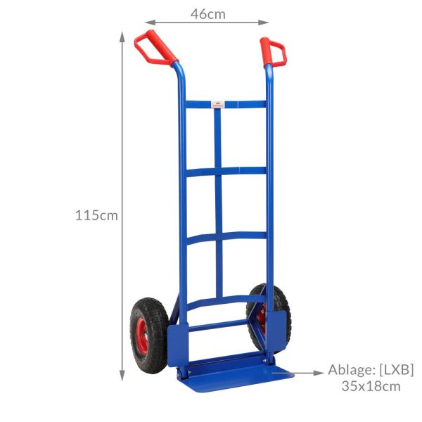 Foldable Hand Truck Sack Barrow Trolley Heavy Duty Steel 200 kg 440 lbs Cart Dolly Industrial Wheels Stair Climber Lightweight - Image 4