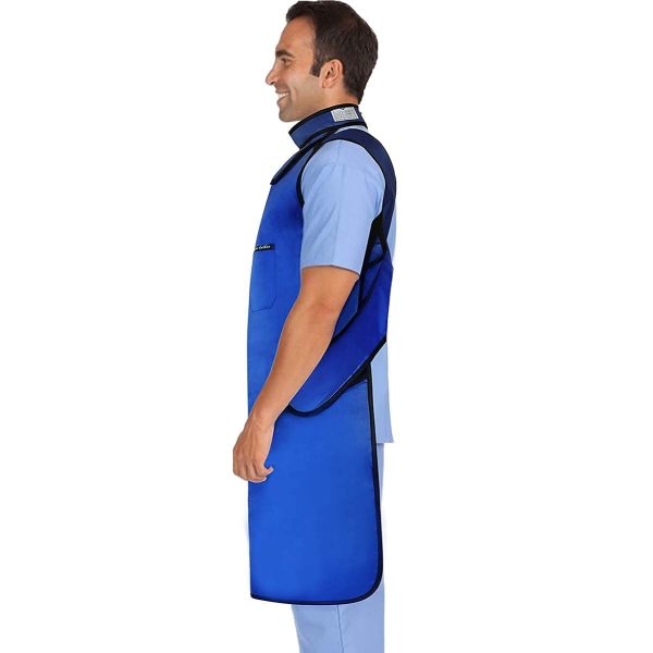 LVCHEN Lead Apron 0.5mm pb Xray with Thyroid Shield Collar Dental Lab Apron Lead Protection Lightweight dentist X-Ray Protection Apron Adult