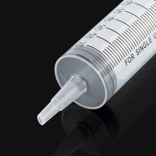 Disposable Plastic Injector Syringe No Needle 100mL For Lab Nutrient Measuring, Mini Garden Watering, Liquids Preparing, Ink Adding, Drawing Oil, Dog/Pig/Calves Feeding, Nursing Tools, 100cc, 1Pc - Image 8