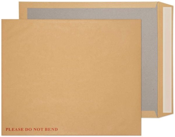 Blake Purely Packaging C3+ 444 x 368 mm Board Back Pocket Peel & Seal Envelopes (6200) Manilla - Pack of 50