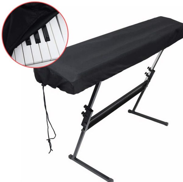 nuosen Piano Keyboard Cover??61 Key Digital Piano Dust Cover Yamaha Keyboard Cover with Drawstring Locking Clasp for Electronic Keyboard, Casio, Roland, Consoles - Image 5