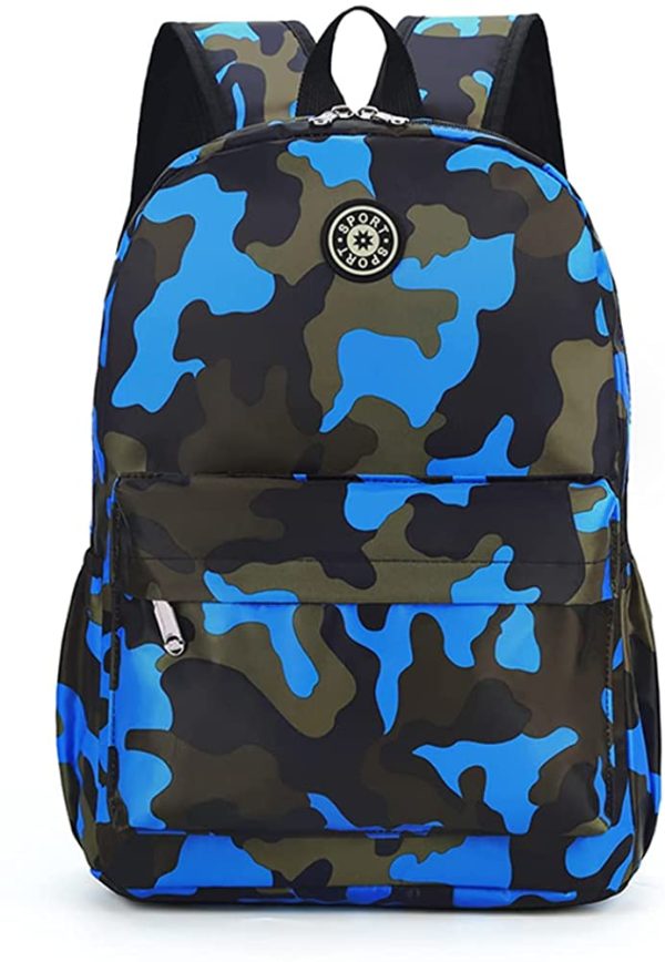 Estwell Kids Boys Girls Camouflage School Backpack Children Primary Schoolbag Book Bag Waterproof Nylon Rucksack Casual Daypack - Image 3