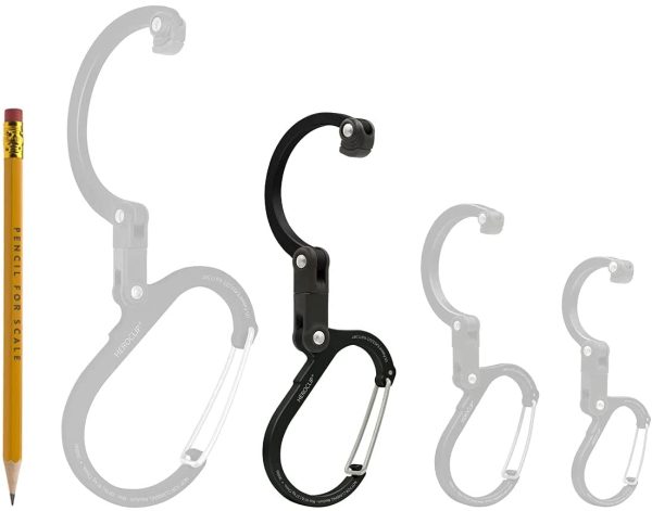 HEROCLIP Medium - Carabiner Clip And Hook, Bag, Purse, Backpack Hanger, Baby Pushchair Hook, Keyring Carabiner And Multifunction For Camping, Fishing, Hiking Or Travel, Hang Anything, Anywhere - Image 6