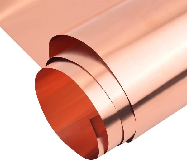 Pure Copper Sheet Cu Metal Foil Plate, Copper Foil Tape for DIY Crafts Mechanical and Electrical Repair, Metal Foil Plate, Metal Sheet Brass Shim (Width 200mm / Length 1000mm) - Image 4