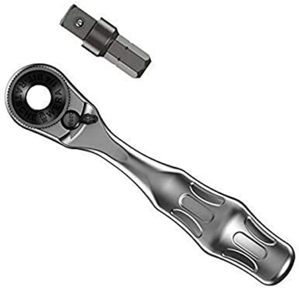 8001 A Zyklop Mini 1 1/4" Ratchet, with 1/4" Socket Adaptor, 05073230001 - Image 2