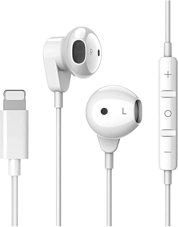 In Ear Headphones for iPhone,Hi-Res Extra Bass,HiFi-Audio Stereo Noise Isolating Earbuds Wired Earbuds with Mic and Volume Control Compatible with iPhone 12/12 Pro/11/11 Pro/7/8/SE/XS/XS Max/X/XR