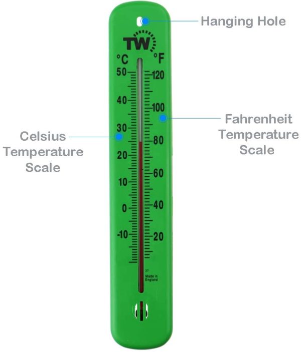 Greenhouse Thermometer can also be used Indoors as a Wall Thermometer in the Home, Garage or as an Outdoor Thermometer in the Garden Easy to Hang and Read - Image 7