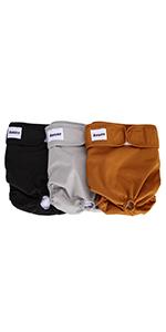 3 Pack Reusable Dog Diapers