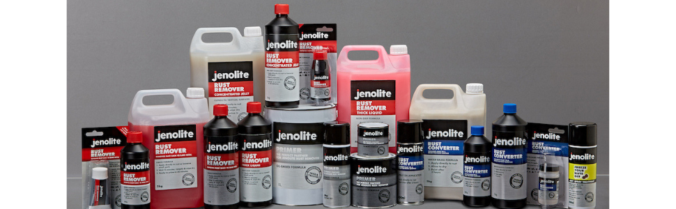 jenolite rust remover and rust converter range