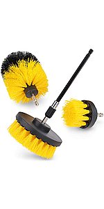 4 Piece Drill Brush and Scrub Accessories Set for Drill Driver Power Tools