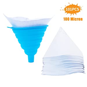 101PCS Disposable Paint Filter Strainers Paper