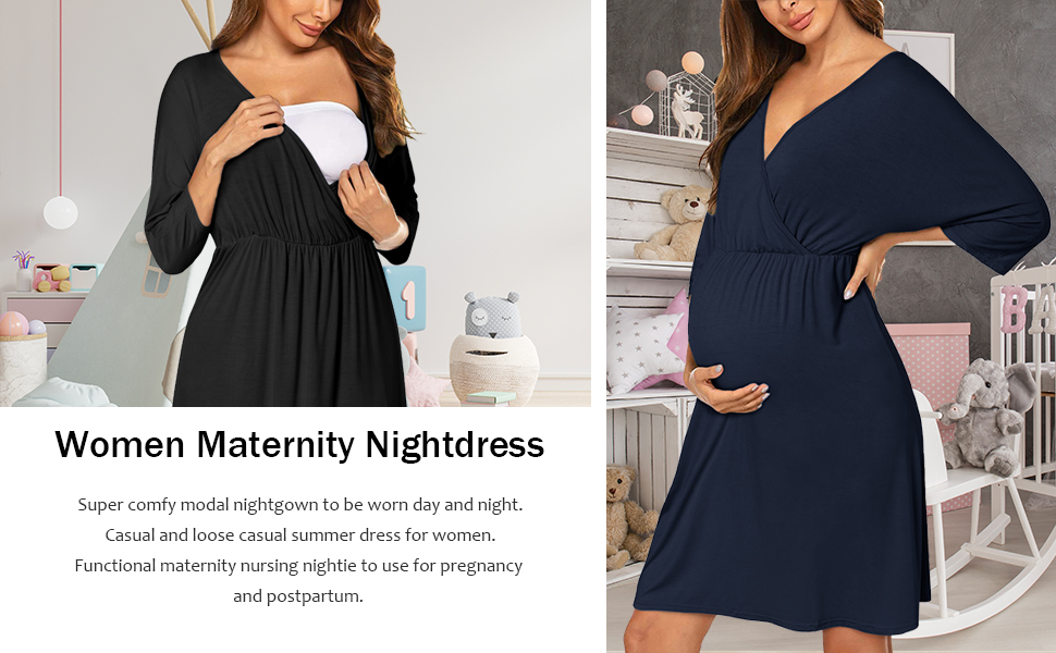 women's nightwear maternity nursing nightdress