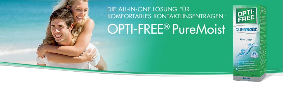 The all-in-one solution for comfortable contact lens wearing - Opti-Free Puremoist