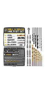 57 Piece Screw Driver Bits and Drill Multi Bits