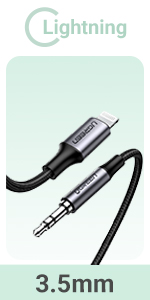 lightning to aux cable for car