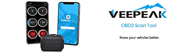 veepeak obdcheck ble+ obd2 scanner