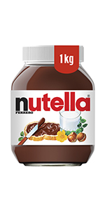 nutella 1kg, spread, hazelnut, cocoa, jam, marmalade