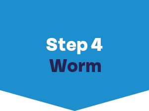 how to get rid of fleas - step 4 wormer