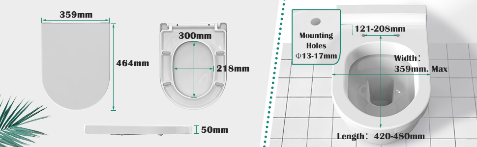 TOILET SEAT SIZE