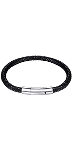 Men Braided Leather Bracelet