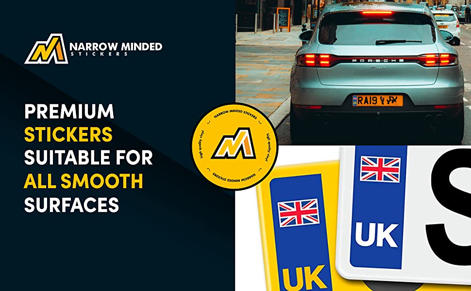 UK Numberplate Stickers for Europe