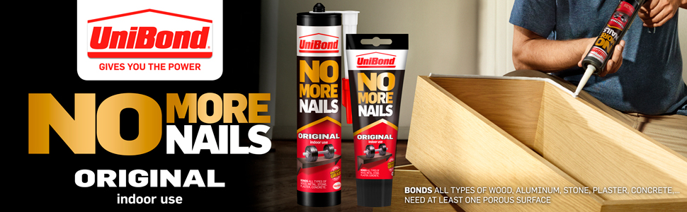 unibond no more nails original construction adhesive glue mounting mount diy hang up repair install