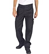 Lee Cooper LCPNT205 Classic Cargo Trouser, Black