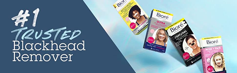 Biore, Number 1 Trusted Blackhead Remover, Pore Strips Range, Pore Strips, Blackhead Removal 