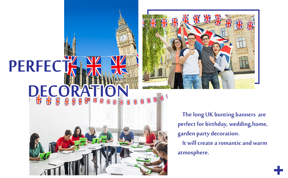 32.8Ft Union Jack Flag Bunting