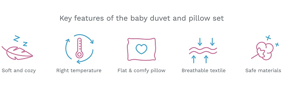 baby duvet and pillow