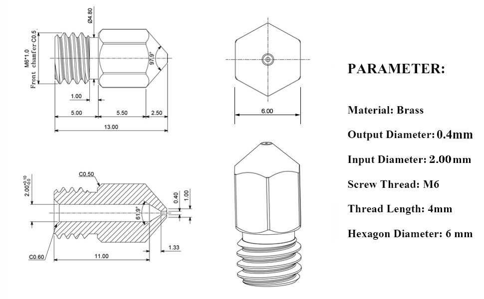 3D Printer Nozzle